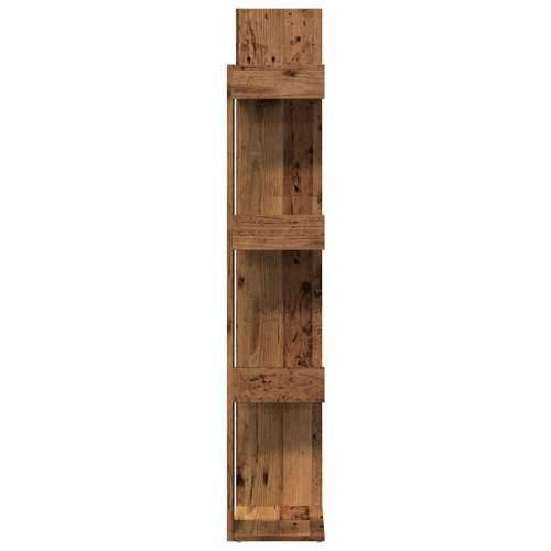 Ormarić za knjige staro drvo 86x25,5x140 cm konstruirano drvo - Staro drvo 1 86 cm Cijena