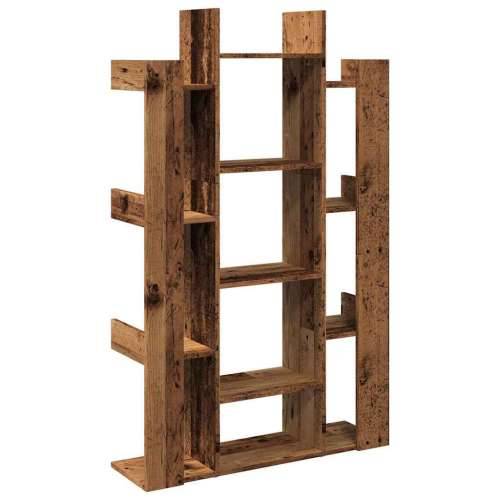 Ormarić za knjige staro drvo 86x25,5x140 cm konstruirano drvo - Staro drvo 1 86 cm Cijena