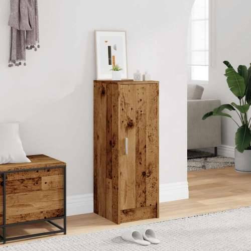 Ormarić za cipele staro drvo 32x35x92 cm konstruirano drvo - Staro drvo 31.5 x 35 x 92 cm 1 shoe cabinet with door Cijena