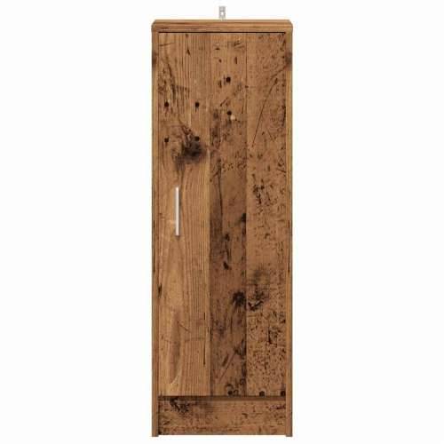 Ormarić za cipele staro drvo 32x35x92 cm konstruirano drvo - Staro drvo 31.5 x 35 x 92 cm 1 shoe cabinet with door Cijena