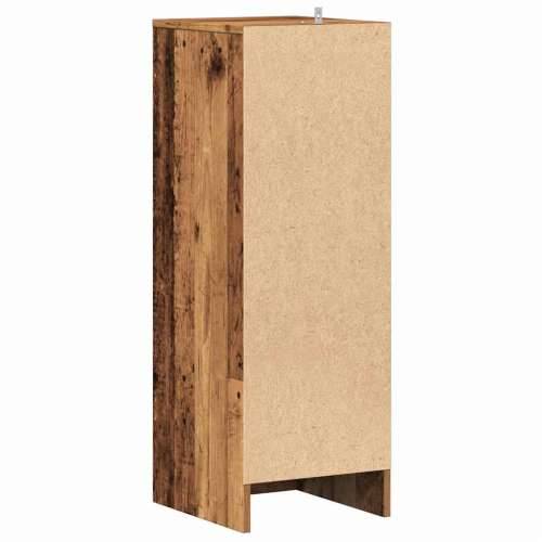 Ormarić za cipele staro drvo 32x35x92 cm konstruirano drvo - Staro drvo 31.5 x 35 x 92 cm 1 shoe cabinet with door Cijena
