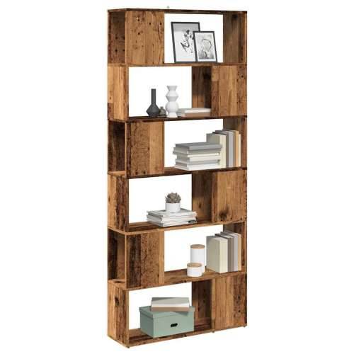 Ormar za knjige/Paravan - Sobna pregrada staro drvo 80x24x186 cm - Staro drvo 80 x 24 x 186 cm 1 Cijena
