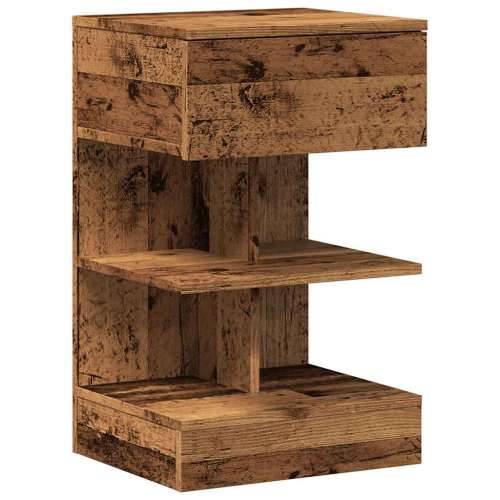 Noćni ormarić staro drvo 40x35x65 cm konstruirano drvo - Staro drvo 1 Cijena