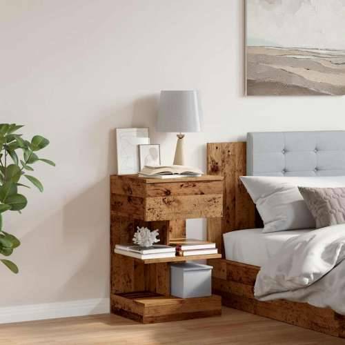 Noćni ormarić staro drvo 40x35x65 cm konstruirano drvo - Staro drvo 1 Cijena