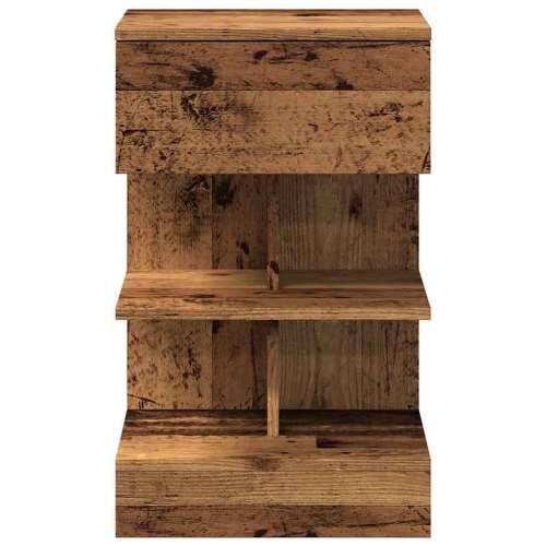 Noćni ormarić staro drvo 40x35x65 cm konstruirano drvo - Staro drvo 1 Cijena