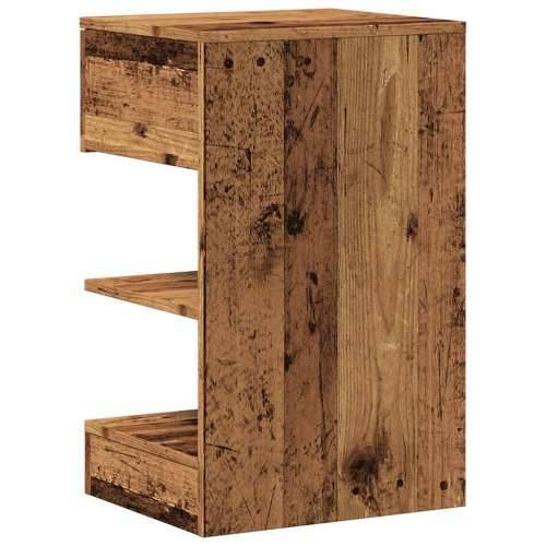 Noćni ormarić staro drvo 40x35x65 cm konstruirano drvo - Staro drvo 1 Cijena