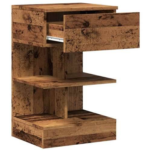 Noćni ormarić staro drvo 40x35x65 cm konstruirano drvo - Staro drvo 1 Cijena