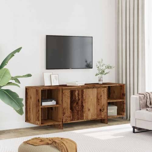 TV ormarić staro drvo 130x35x50 cm konstruirano drvo - Staro drvo 1 Cijena