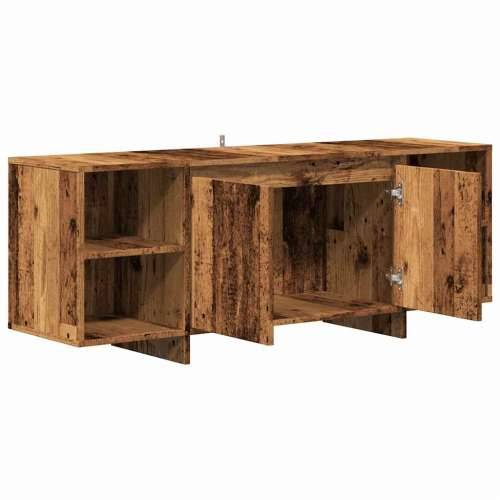 TV ormarić staro drvo 130x35x50 cm konstruirano drvo - Staro drvo 1 Cijena