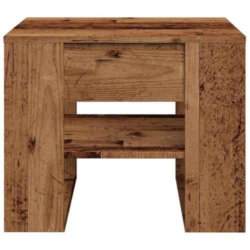 Stol za kavu staro drvo 55,5x55x45 cm konstruirano drvo - Staro drvo 1 Cijena