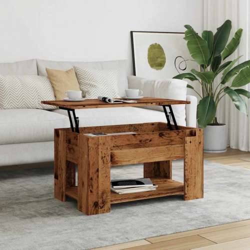 Stol za kavu Staro drvo 79x49x41 cm Konstruirano drvo - Staro drvo 79 x 49 x 42.5 cm 1 Cijena