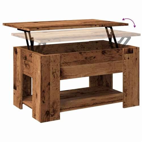 Stol za kavu Staro drvo 79x49x41 cm Konstruirano drvo - Staro drvo 79 x 49 x 42.5 cm 1 Cijena