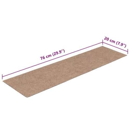 Ljepljivi tepisi za stepenice 30 kom 76x20 cm pravokutne - Svjetlosmeđa 76 x 20 cm 30 Cijena