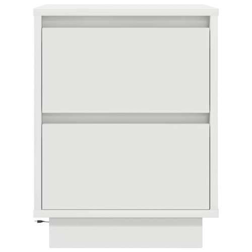 Noćni ormarići s LED svjetlima 2 kom bijeli 38x34x50 cm - Bijela 2 50 cm Cijena