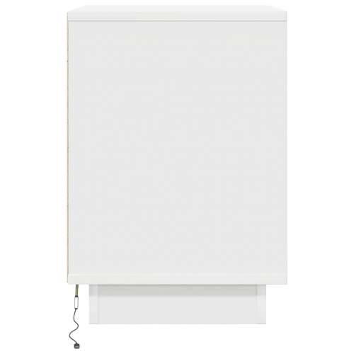 Noćni ormarići s LED svjetlima 2 kom bijeli 38x34x50 cm - Bijela 2 50 cm Cijena