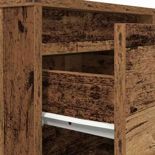 Noćni ormarić s LED svjetlima boja drva 38x34x65 cm - Staro drvo 1 65 cm Cijena