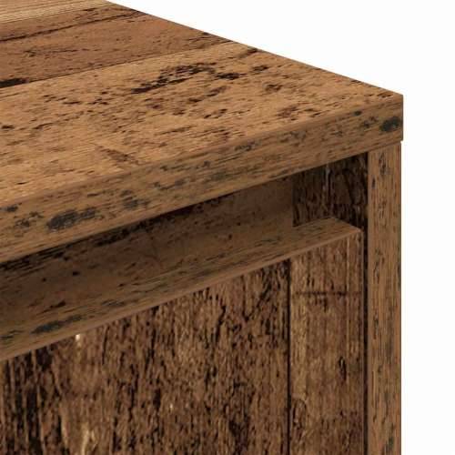 Noćni ormarić s LED svjetlima boja drva 38x34x65 cm - Staro drvo 1 65 cm Cijena