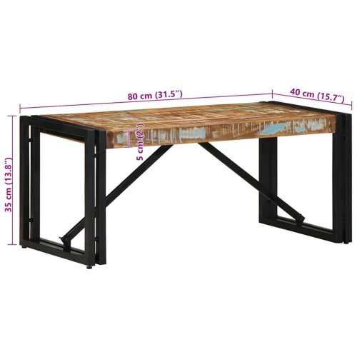 Stolić za kavu višebojna 80x40x35 cm masivnog obnovljenog drva - 80 x 40 x 35 cm 1 masivno obnovljeno drvo Cijena