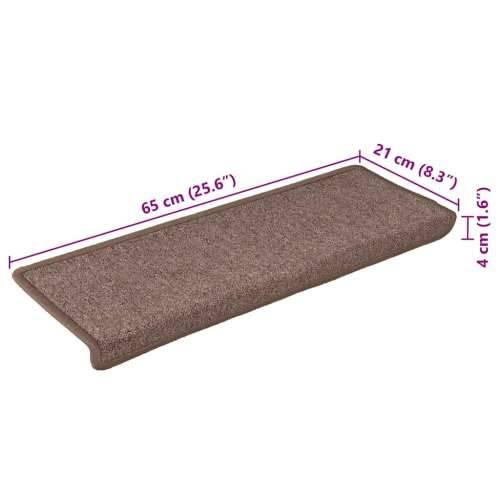 Otirači za stepenice 30 kom 65x21x4 cm smeđi - Smeđa 65 x 21 x 4 cm 30 Cijena