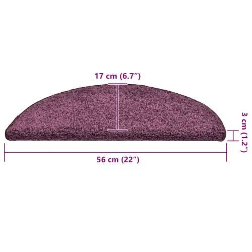 Otirači za stepenice 30 kom tamnoljubičasti 56x17x3 cm - tamnoljubičasta 56 x 17 x 3 cm 30 Cijena