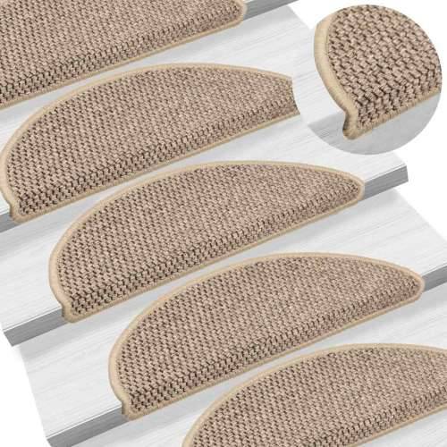 Ljepljivi tepisi za stepenice 30 kom 56x17x3 cm tamnobež - Tamnobež 56 x 17 x 3 cm 30 Cijena