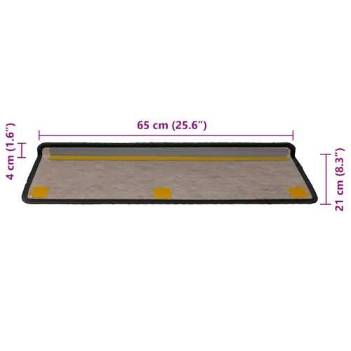 Ljepljivi tepisi za stepenice 30 kom 65x21x4 cm antracit - Antracit 30 Cijena