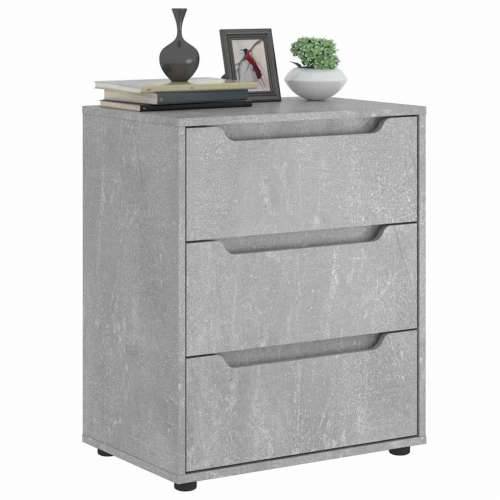 Komoda VISNES beton siva 60x40x73 cm konstruirano drvo - Beton siva 1 Cijena