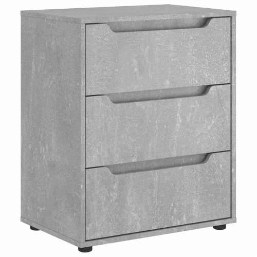Komoda VISNES beton siva 60x40x73 cm konstruirano drvo - Beton siva 1 Cijena