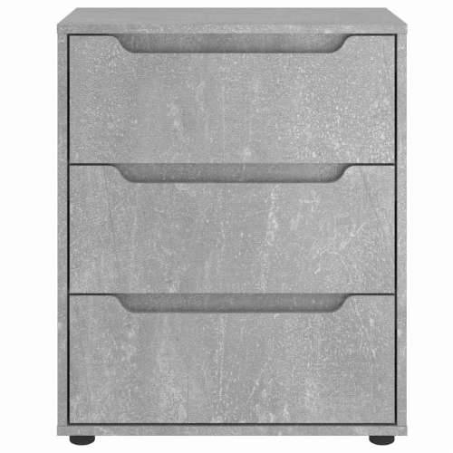 Komoda VISNES beton siva 60x40x73 cm konstruirano drvo - Beton siva 1 Cijena