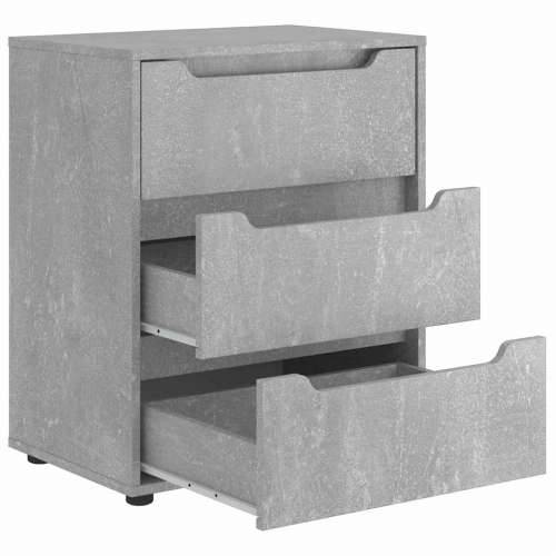 Komoda VISNES beton siva 60x40x73 cm konstruirano drvo - Beton siva 1 Cijena