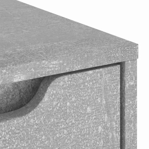 Komoda VISNES beton siva 60x40x73 cm konstruirano drvo - Beton siva 1 Cijena