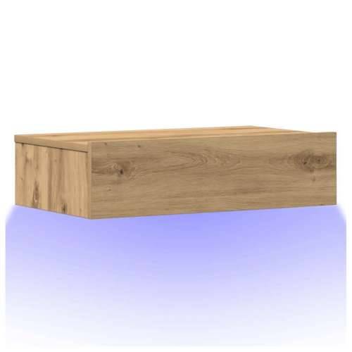 Noćni ormarić Artisan hrast 60x35 cm izrađeno drvo - hrast artisan 1 s 2 ladice Cijena