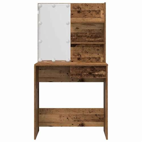 toaletni stolić s LED-om izrađenim od starog drva - Staro drvo 74.5 x 40 x 141 cm 1 Cijena