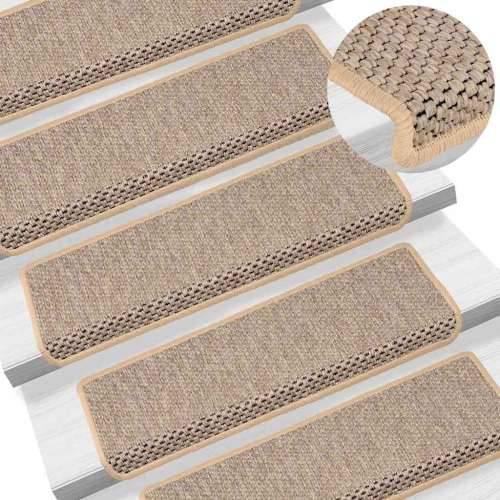 Ljepljivi tepisi za stepenice 30 kom 65x21x4 cm svjetlobež - Svjetlobež 30 Cijena