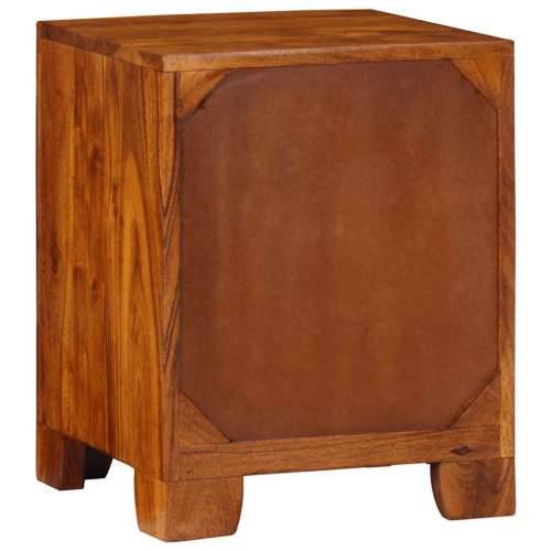 Noćni ormarić 2 kom 35x35x45 cm Puno drvo bagrem - 2 Cijena