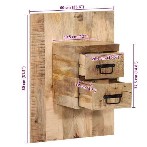 Noćni ormarić 60x32x80 cm Puno grubo drvo Mango - 60x32x80 cm 1 Grubo masivno drvo manga Cijena