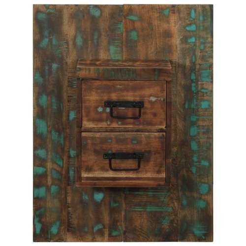 Noćni ormarić Višebojni 60x32x80 cm puno drvo, reciklirano - 60x32x80 cm 1 masivno obnovljeno drvo Cijena