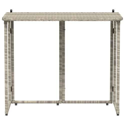 Sklopivi vrtni stol svijetlo sivi 90x51x75 cm poliratan - Svjetlosiva 1 Cijena