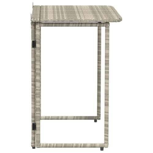 Sklopivi vrtni stol svijetlo sivi 90x51x75 cm poliratan - Svjetlosiva 1 Cijena