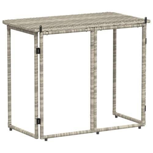Sklopivi vrtni stol svijetlo sivi 90x51x75 cm poliratan - Svjetlosiva 1 Cijena