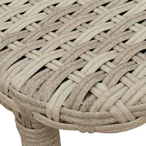 Sklopivi vrtni stol svijetlo sivi 90x51x75 cm poliratan - Svjetlosiva 1 Cijena