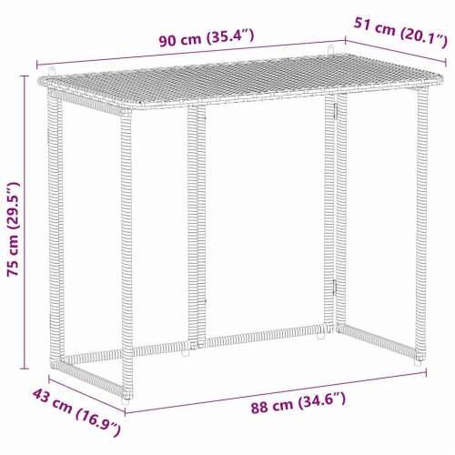 Sklopivi vrtni stol svijetlo sivi 90x51x75 cm poliratan - Svjetlosiva 1 Cijena
