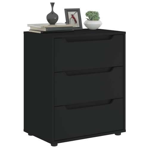 Komoda VISNES crna 60x40x73 cm izrađeno drvo - Crna 1 Cijena