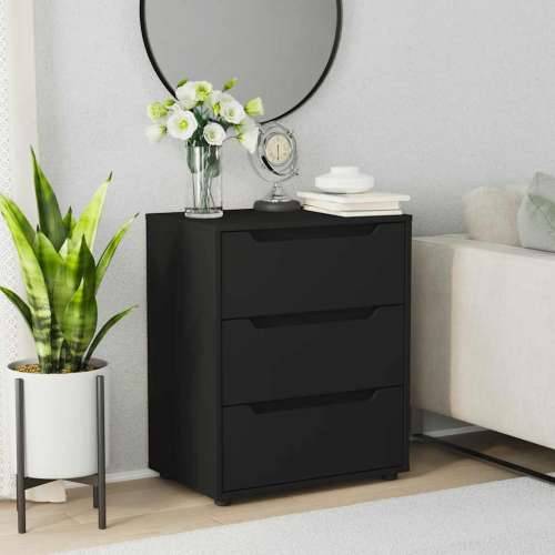 Komoda VISNES crna 60x40x73 cm izrađeno drvo - Crna 1 Cijena