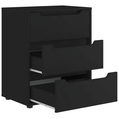 Komoda VISNES crna 60x40x73 cm izrađeno drvo - Crna 1 Cijena