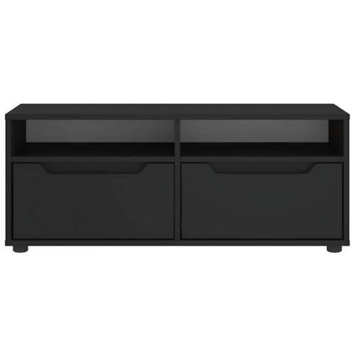 TV ormarić VISNES crni 100x40x38 cm izrađeno drvo - Crna 1 Cijena