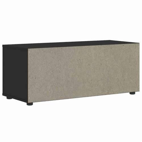 TV ormarić VISNES crni 100x40x38 cm izrađeno drvo - Crna 1 Cijena