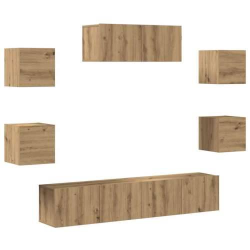 7-dijelni set TV ormarića zidni Artisan hrast - hrast artisan 7 80 cm Cijena