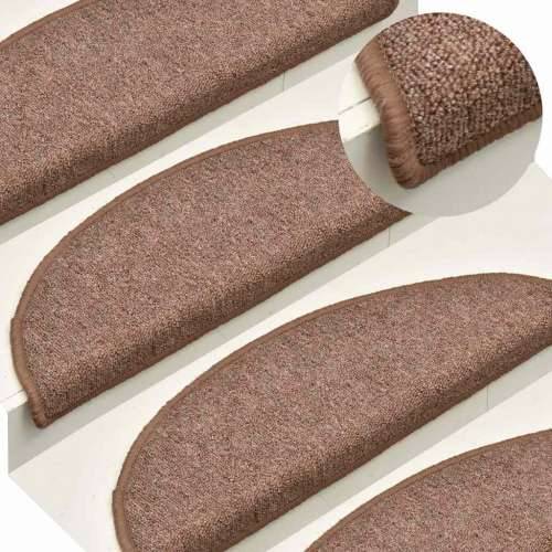 Prostirke za stepenice 30 kom smeđe 56x17x3 cm - Smeđa 56 x 17 x 3 cm 30 Cijena