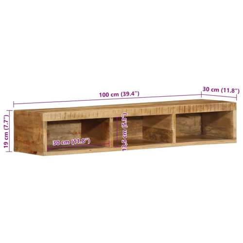Zidni TV ormarić 100x30x19 cm Puno grubo drvo Mango - 100 x 30 x 19 cm 1 Grubo masivno drvo manga Cijena